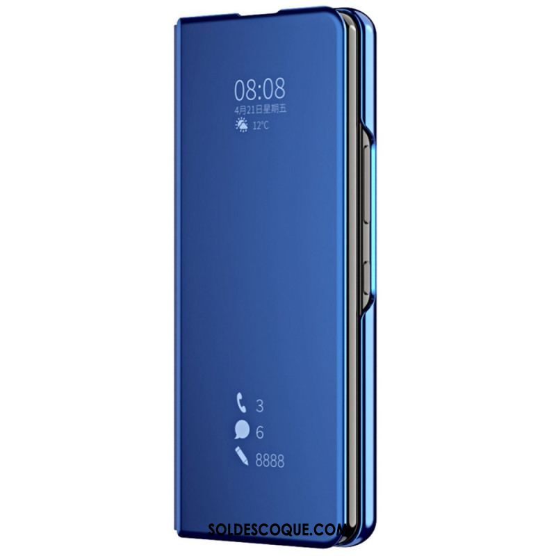 Flip Cover Samsung Galaxy Z Fold 4 Miroir et Transparence