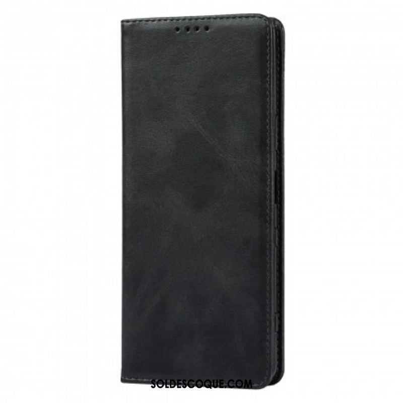 Flip Cover Sony Xperia 1 III Cuir Véritable Classique