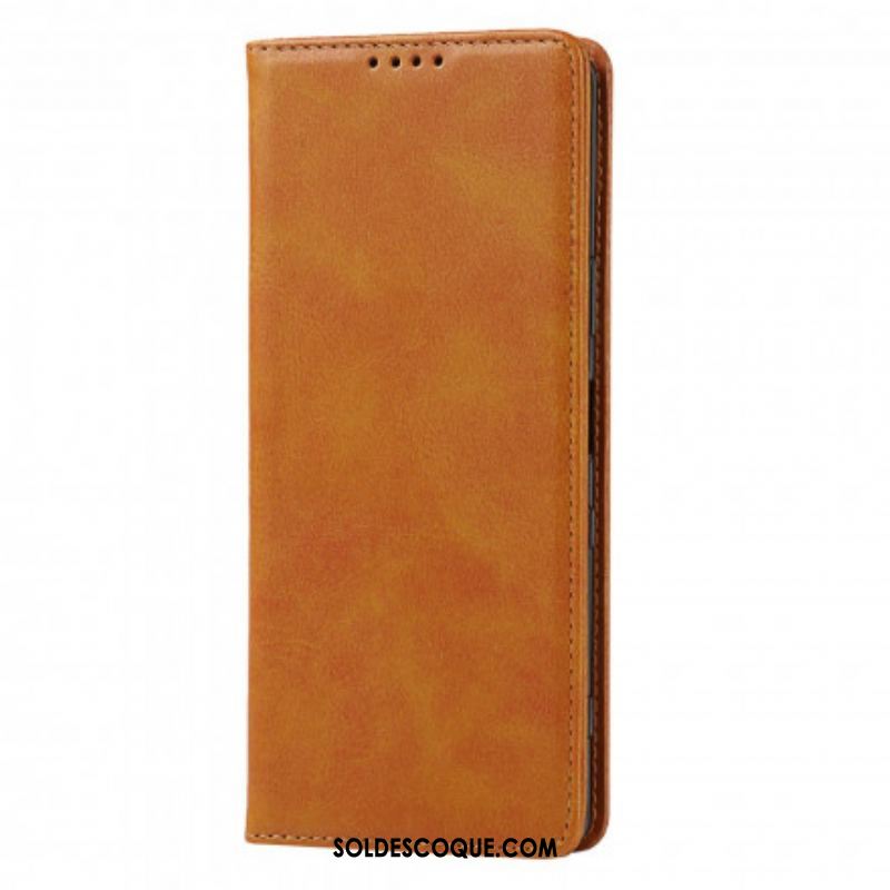 Flip Cover Sony Xperia 1 III Cuir Véritable Classique