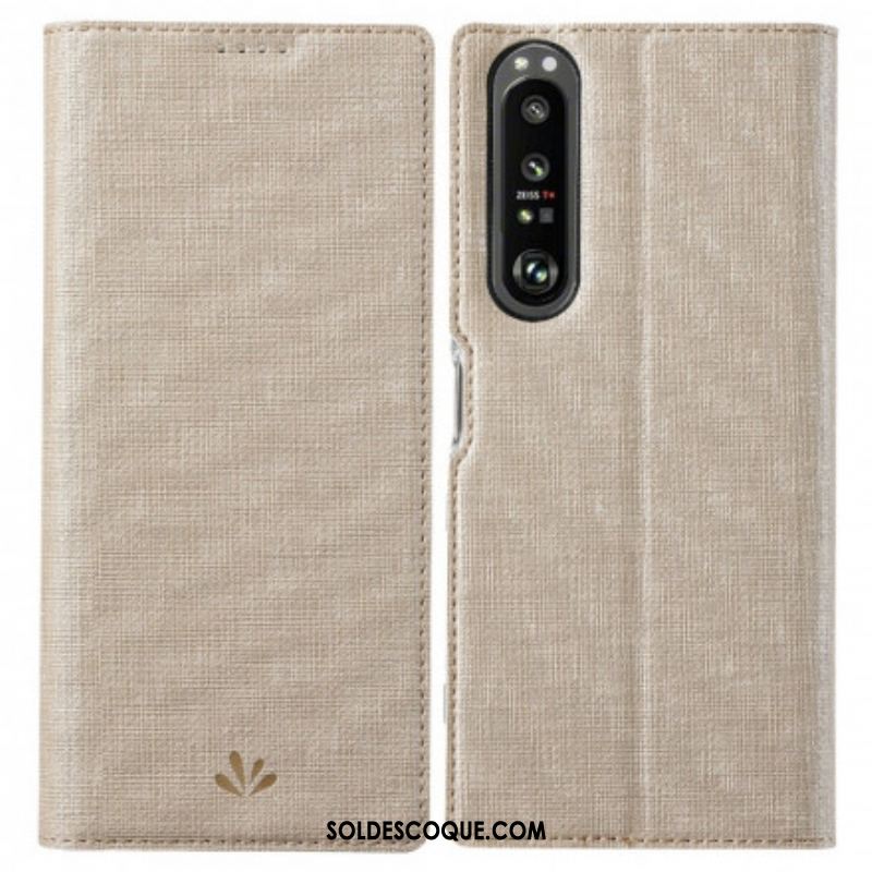 Flip Cover Sony Xperia 1 III Texturée VILI DMX