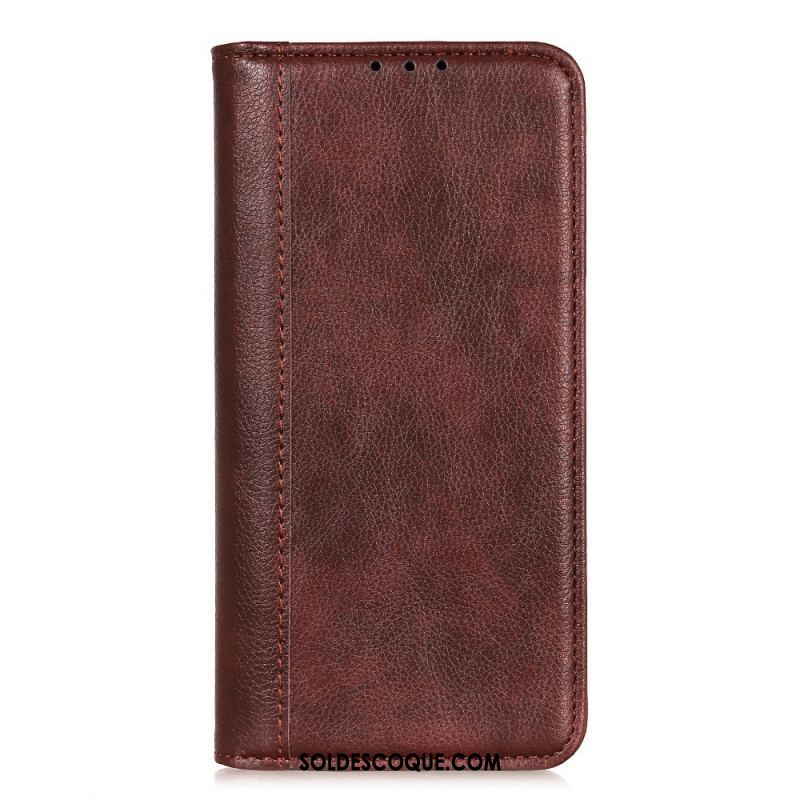 Flip Cover Sony Xperia 1 IV Cuir Fendu Classique