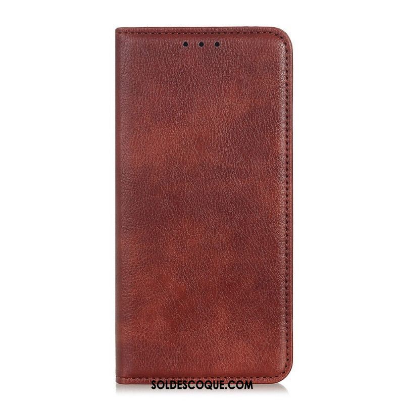 Flip Cover Sony Xperia 1 IV Cuir Fendu Litchi