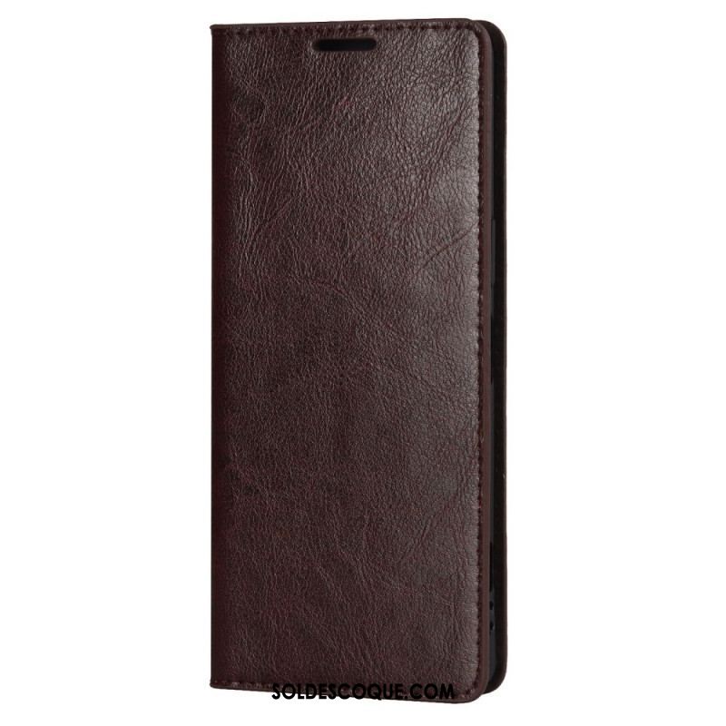 Flip Cover Sony Xperia 1 IV Véritable Cuir