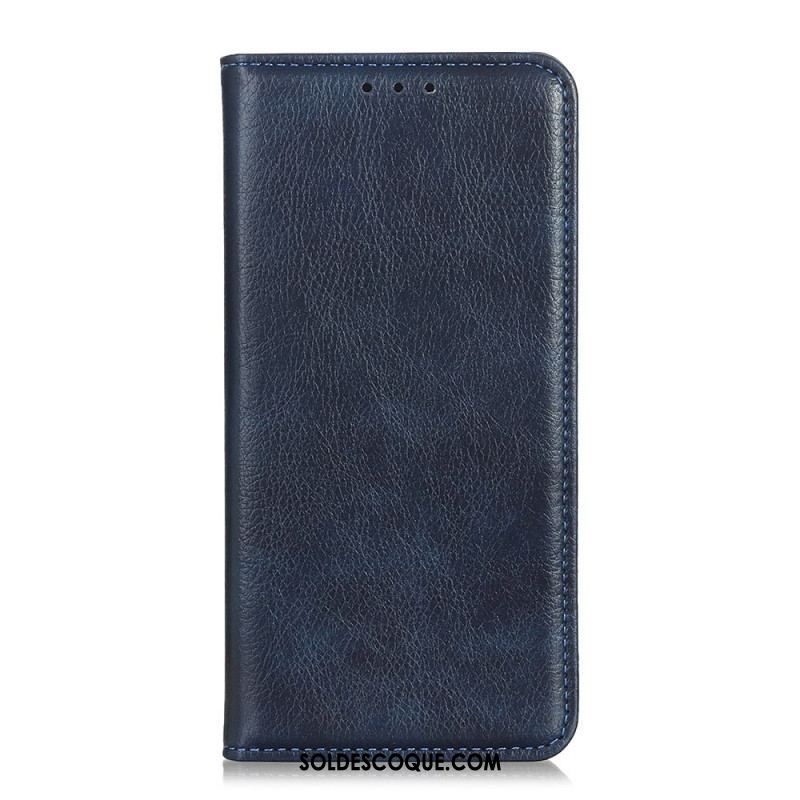 Flip Cover Sony Xperia 10 IV Cuir Fendu Litchi