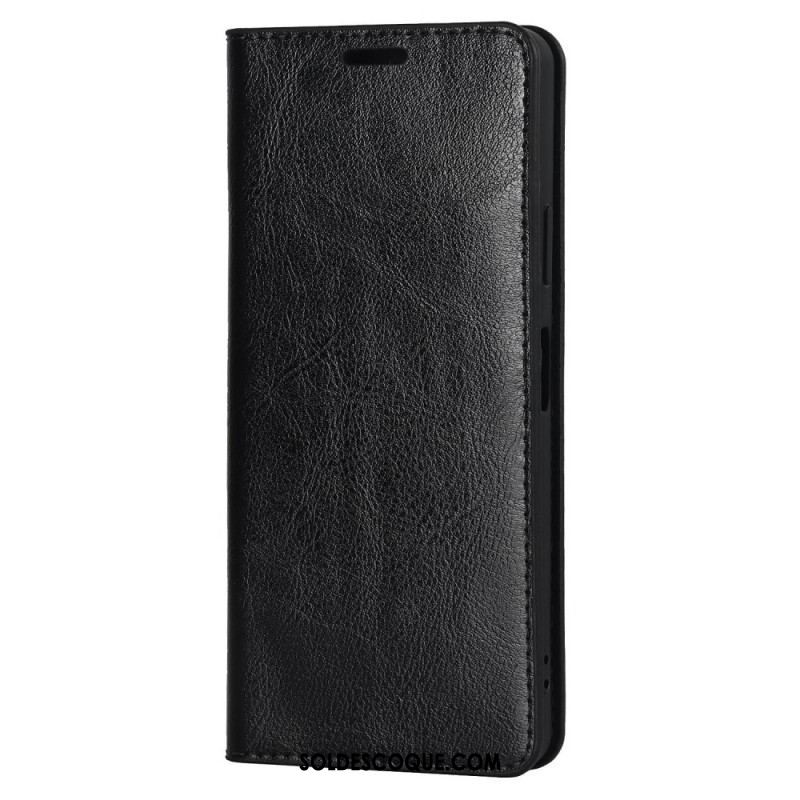 Flip Cover Sony Xperia 10 IV Cuir Véritable