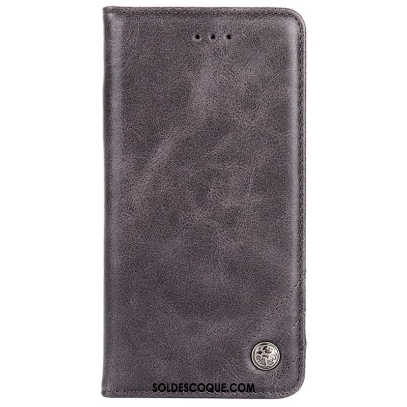 Flip Cover Sony Xperia 10 IV Simili Cuir Rivet Décoratif