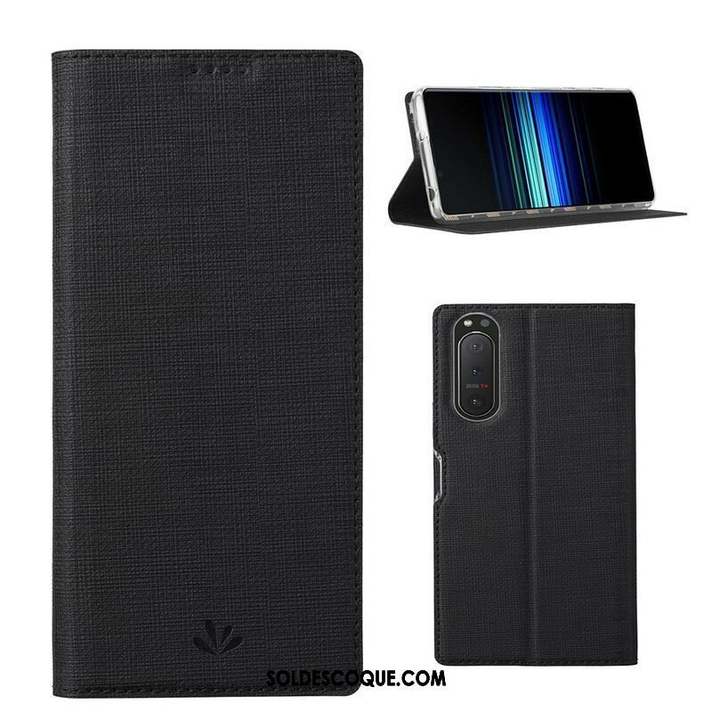 Flip Cover Sony Xperia 5 II Texturée VILI DMX