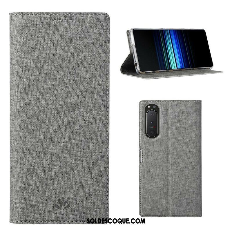 Flip Cover Sony Xperia 5 II Texturée VILI DMX