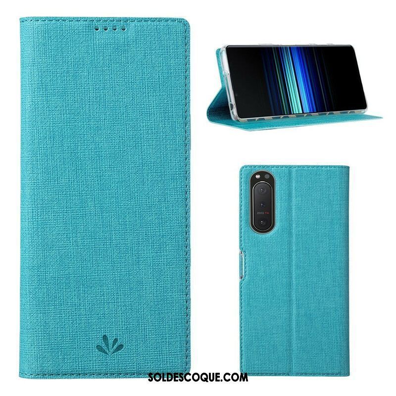 Flip Cover Sony Xperia 5 II Texturée VILI DMX