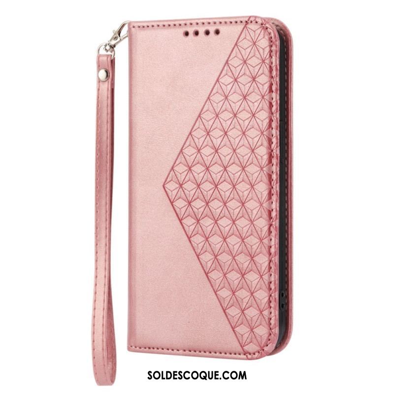 Flip Cover Sony Xperia 5 IV Style Cuir Motif 3D avec Lanière