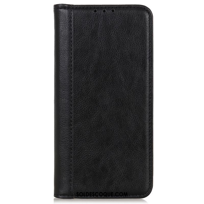 Flip Cover Sony Xperia Pro-I Cuir Litchi Fendu Élégance