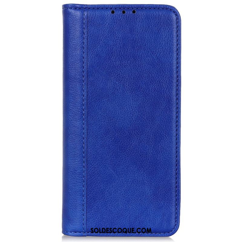 Flip Cover Sony Xperia Pro-I Cuir Litchi Fendu Élégance