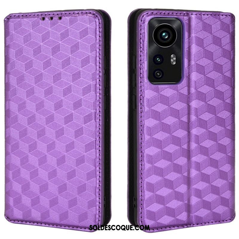 Flip Cover Xiaomi 12 Pro Effet Cuir Diamant