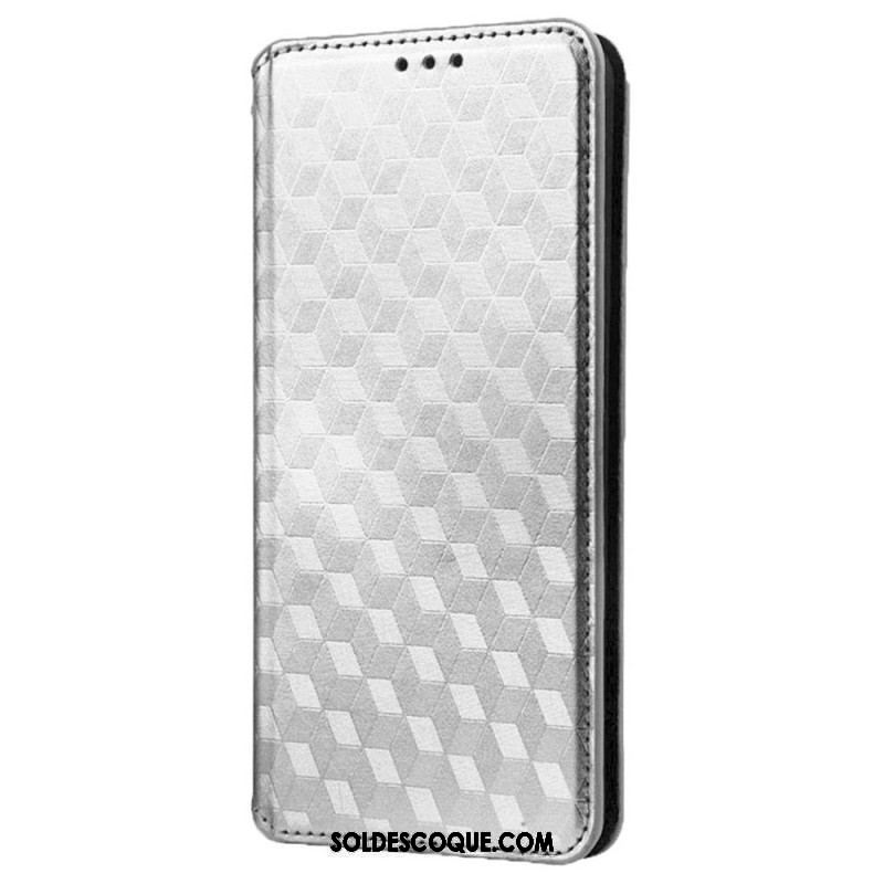 Flip Cover Xiaomi Redmi A1 Effet Cuir Cubes 3D