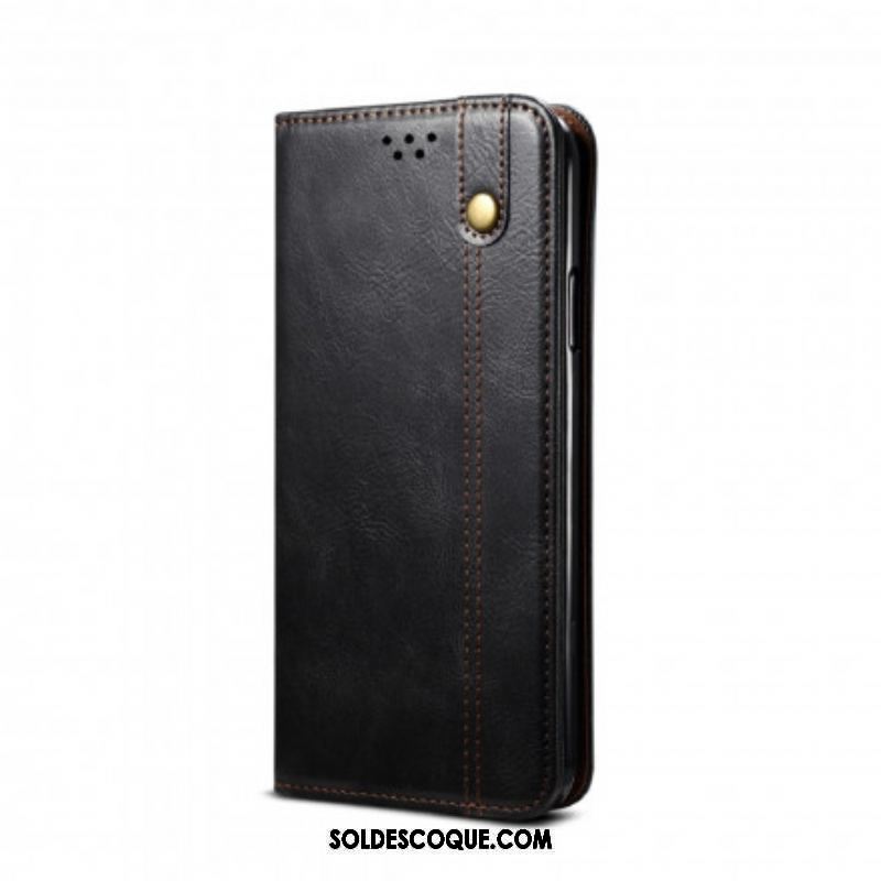 Flip Cover Xiaomi Redmi Note 10/10S/Poco M5s Simili Cuir Ciré