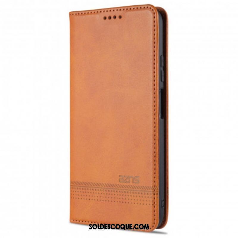 Flip Cover Xiaomi Redmi Note 10/10S/Poco M5s Style Cuir AZNS