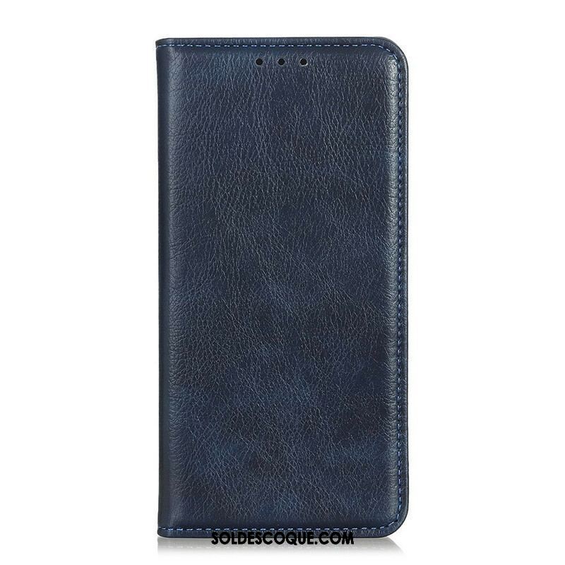 Flip Cover Xiaomi Redmi Note 10 5G / Poco M3 Pro 5G Cuir Litchi Fendu Texture