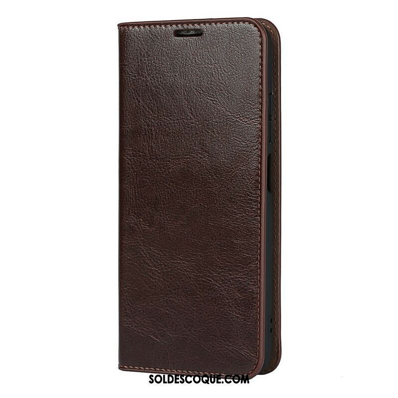 Flip Cover Xiaomi Redmi Note 10 5G / Poco M3 Pro 5G Cuir Véritable