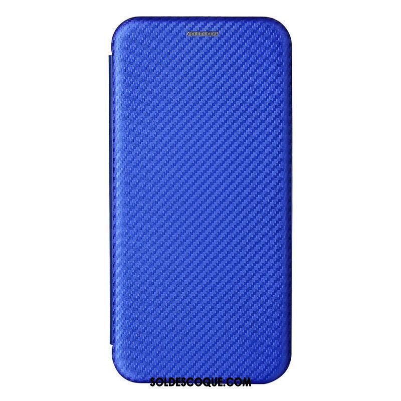 Flip Cover Xiaomi Redmi Note 10 5G / Poco M3 Pro 5G Fibre Carbone Coloré