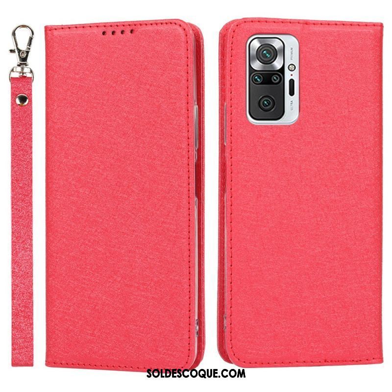 Flip Cover Xiaomi Redmi Note 10 Pro Style Cuir Douceur avec Lanière