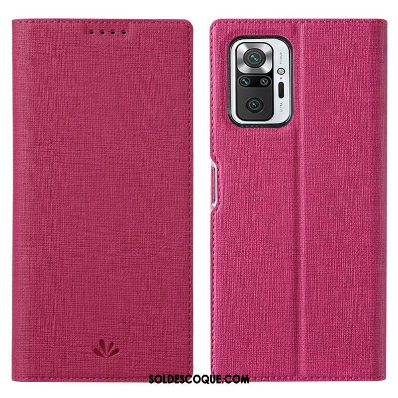 Flip Cover Xiaomi Redmi Note 10 Pro Texturée VILI DMX