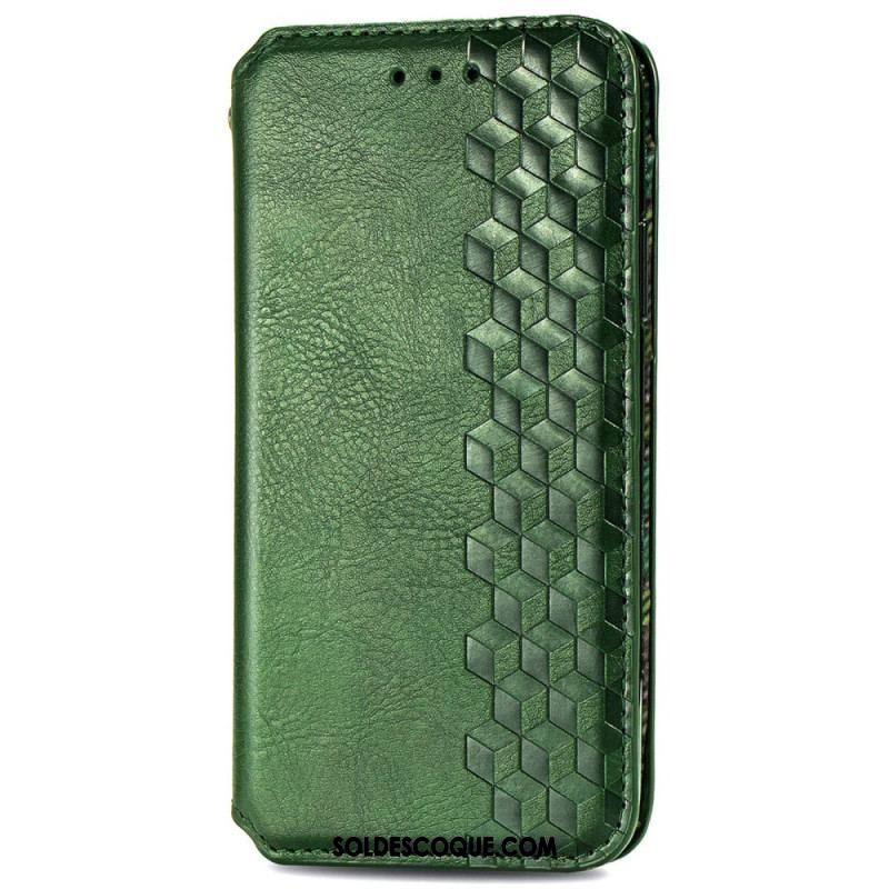 Flip Cover Xiaomi Redmi Note 11 / 11s Effet Cuir Texture Diamant