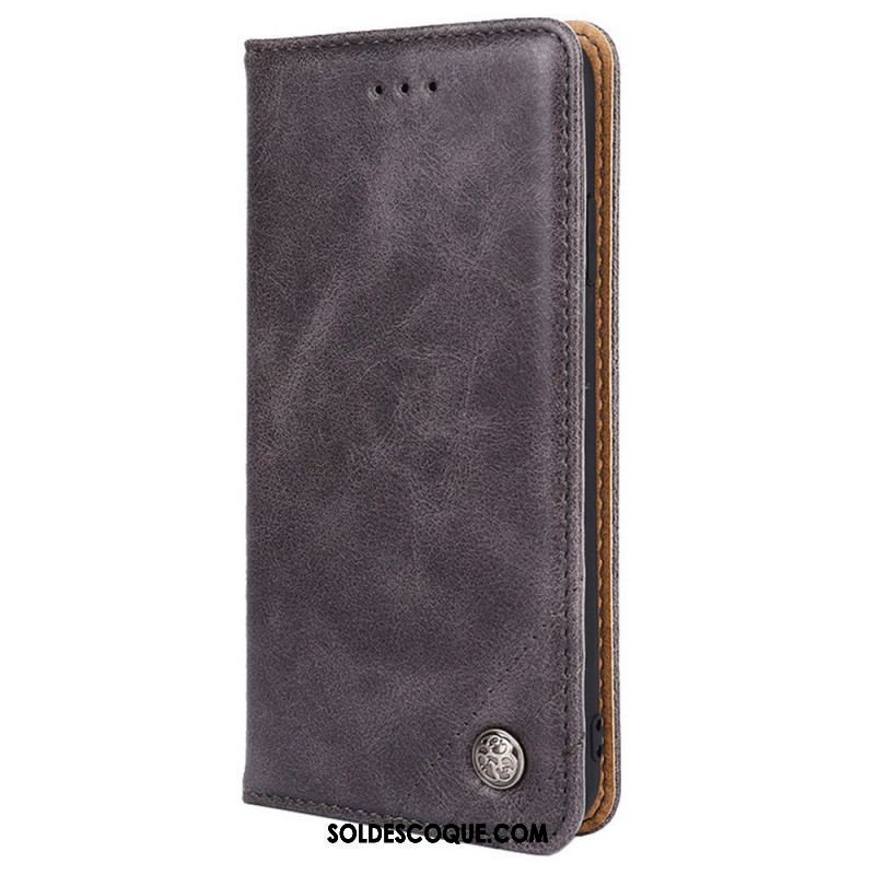 Flip Cover Xiaomi Redmi Note 11 Pro / Note 11 Pro 5G Style Cuir Rivet