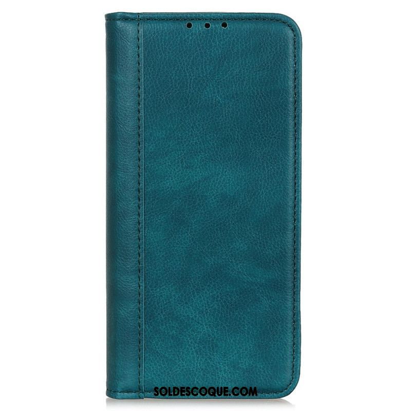 Flip Cover Xiaomi Redmi Note 12 4G Cuir Fendu Vintage