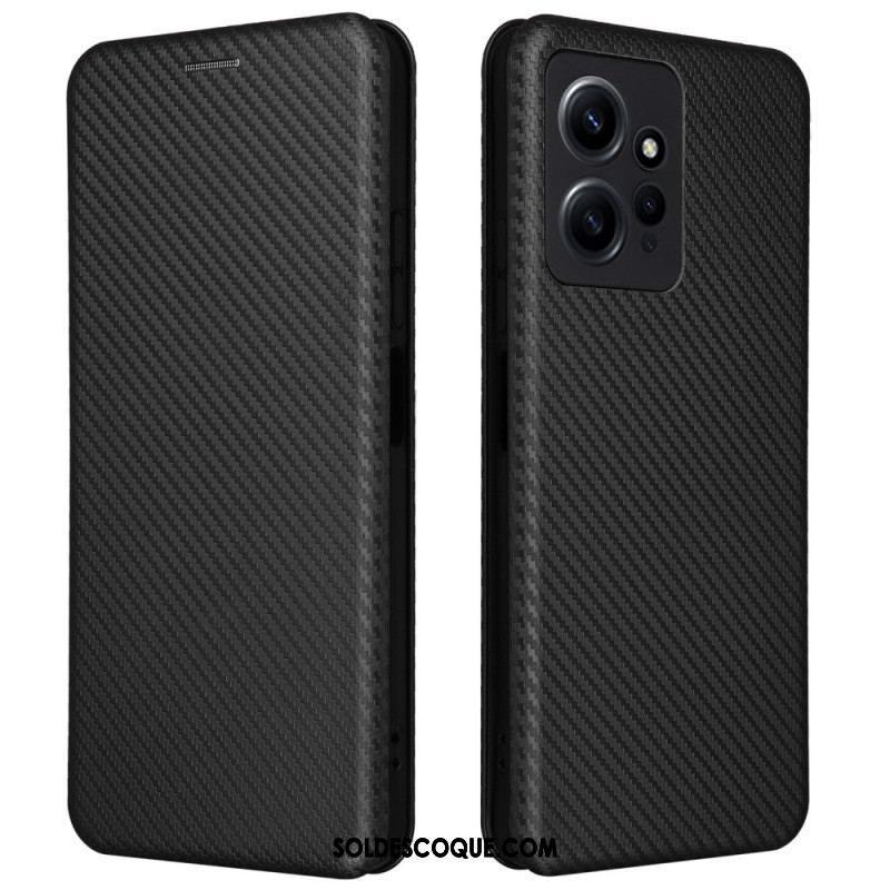 Flip Cover Xiaomi Redmi Note 12 4G Fibre Carbone