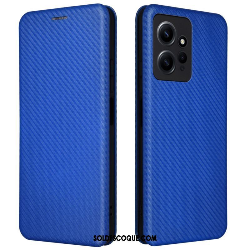 Flip Cover Xiaomi Redmi Note 12 4G Fibre Carbone