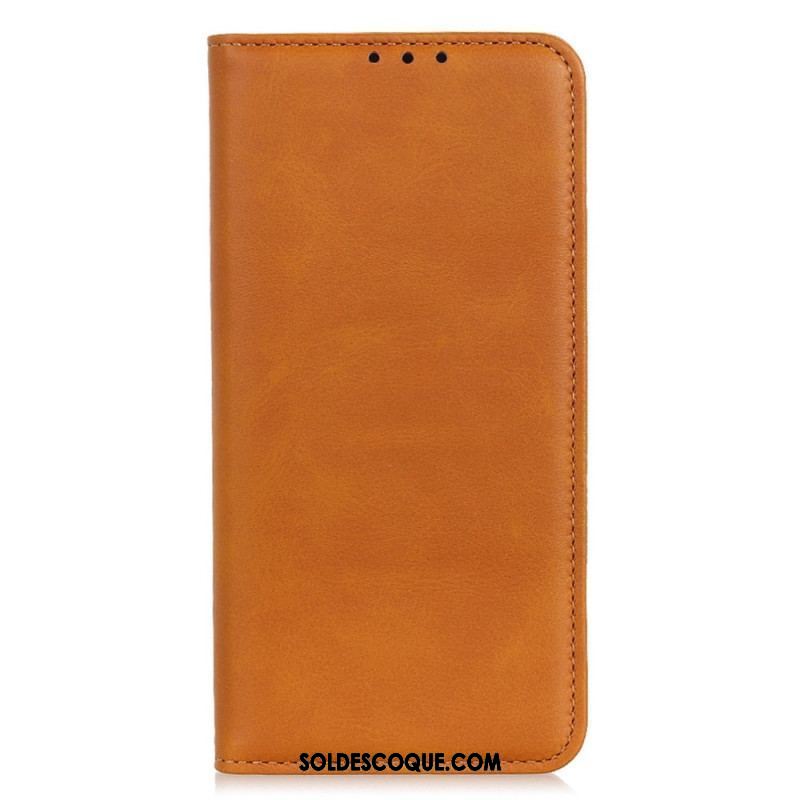 Flip Cover Xiaomi Redmi Note 12/Poco X5 5G Cuir Fendu Classique