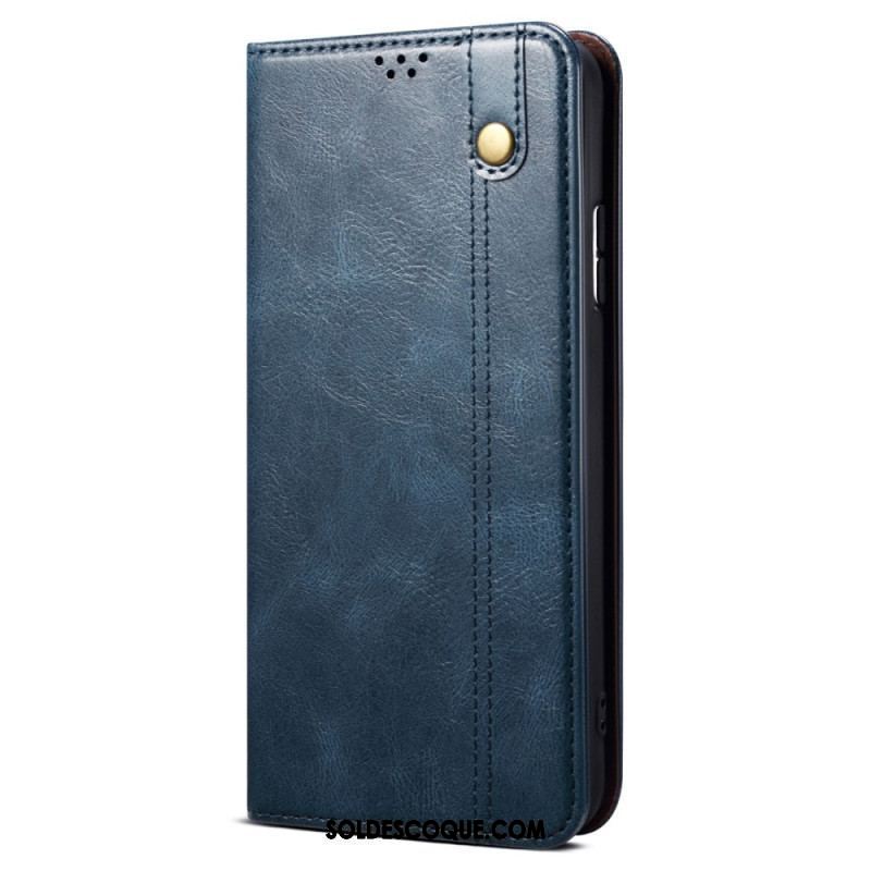 Flip Cover Xiaomi Redmi Note 12/Poco X5 5G Simili Cuir Ciré