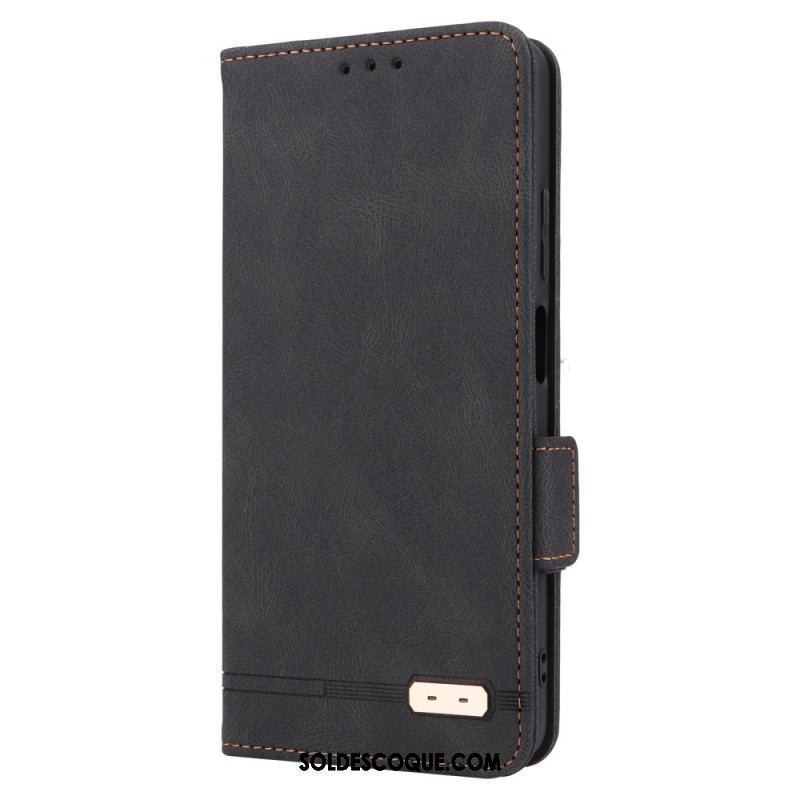 Flip Cover Xiaomi Redmi Note 12 Pro/Poco X5 Pro 5G Effet Cuir Stylé