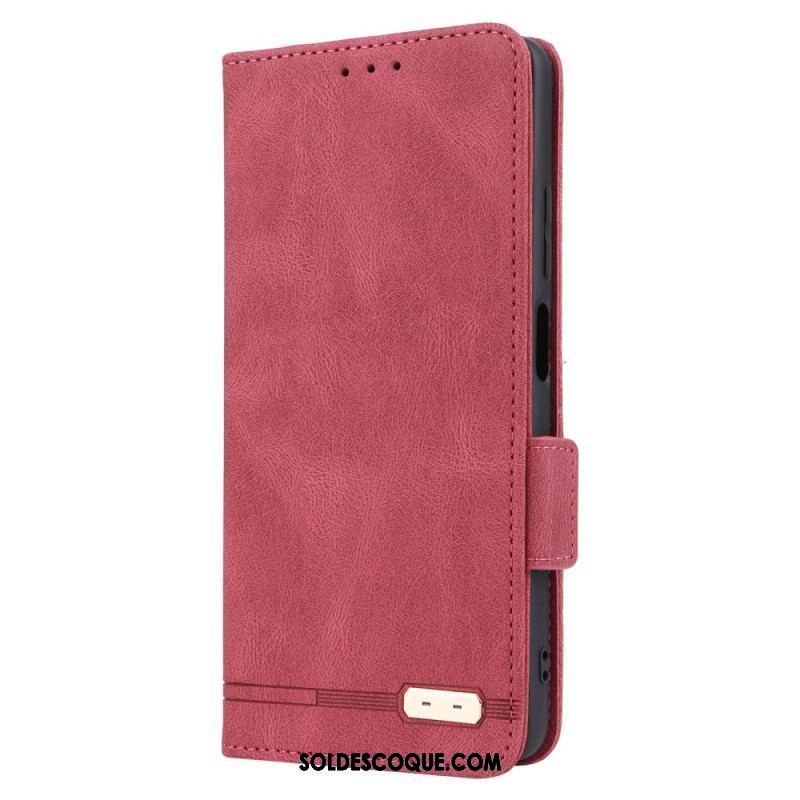 Flip Cover Xiaomi Redmi Note 12 Pro/Poco X5 Pro 5G Effet Cuir Stylé