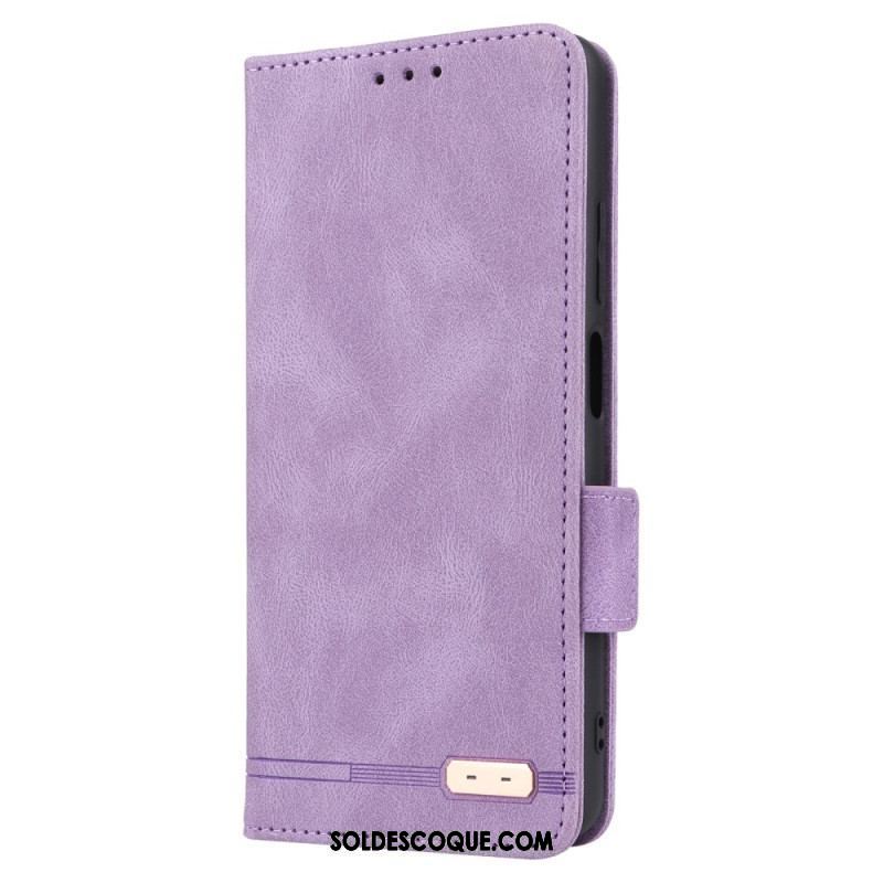 Flip Cover Xiaomi Redmi Note 12 Pro/Poco X5 Pro 5G Effet Cuir Stylé