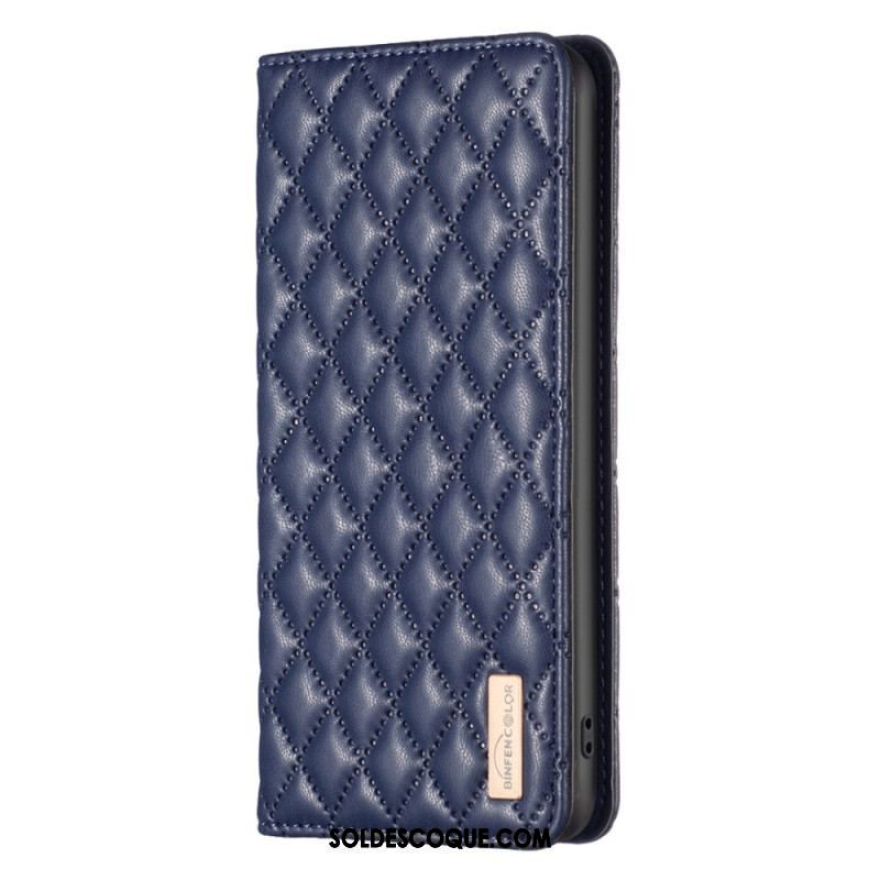 Flip Cover Xiaomi Redmi Note 12 Pro/Poco X5 Pro 5G Matelassée BINFEN COLOR