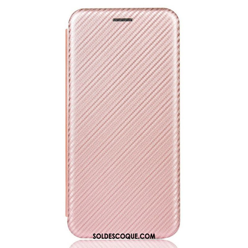 Flip Cover iPhone 13 Mini Fibre Carbone