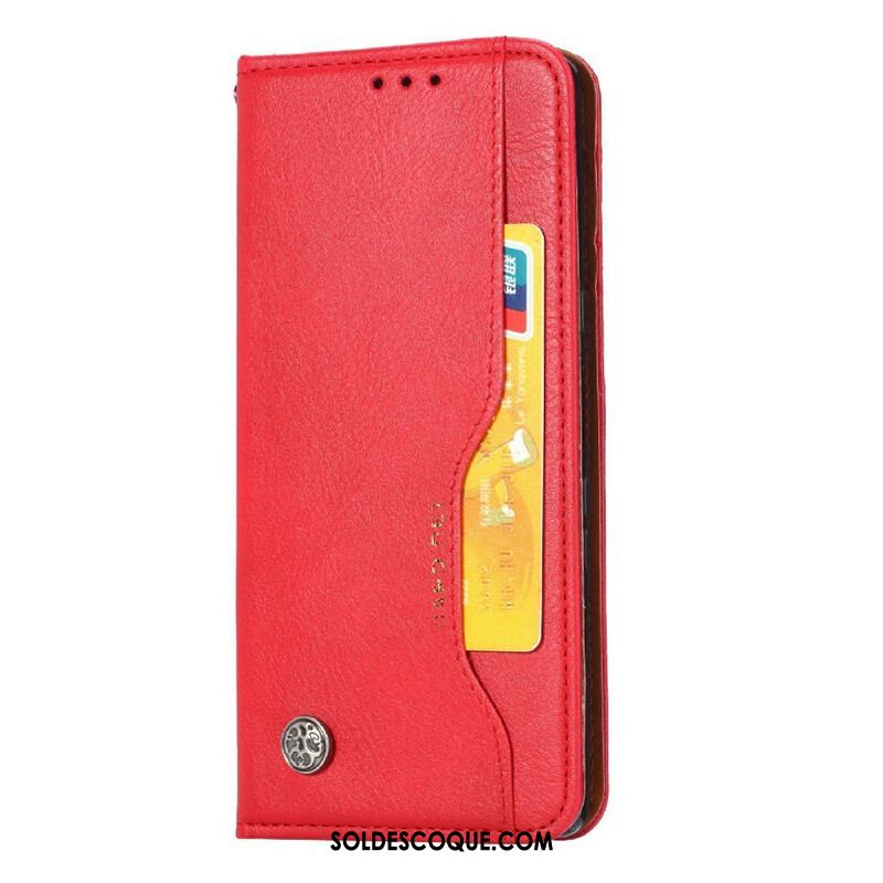 Flip Cover iPhone 13 Pro Simili Cuir Porte-Cartes