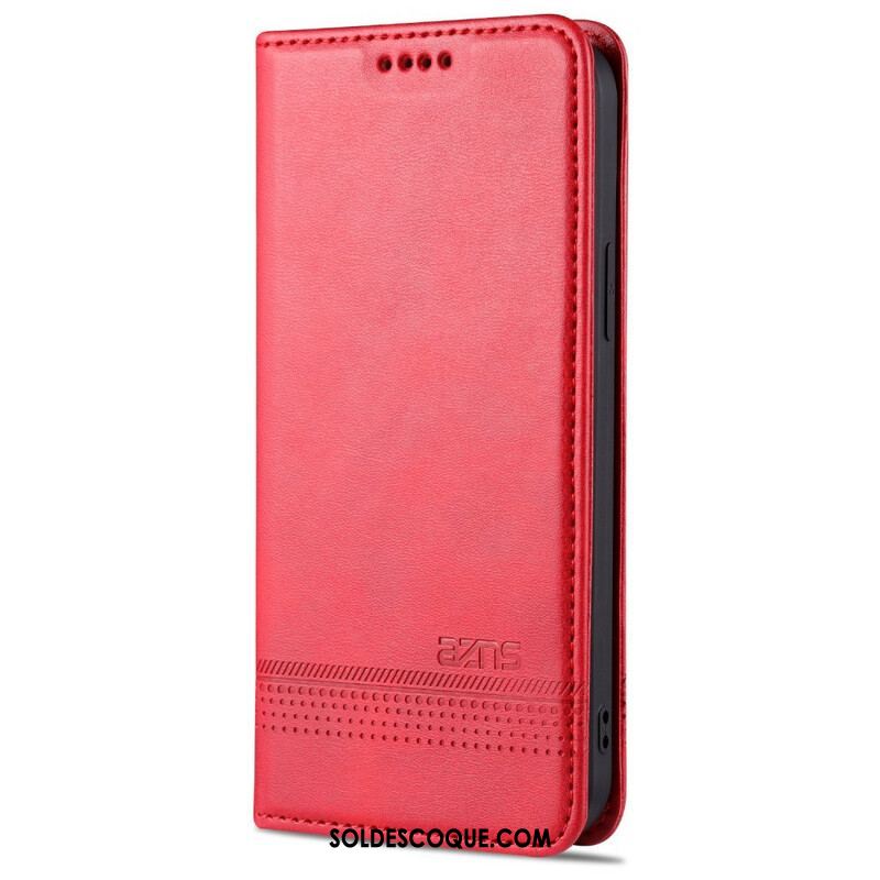 Flip Cover iPhone 13 Pro Style Cuir AZNS