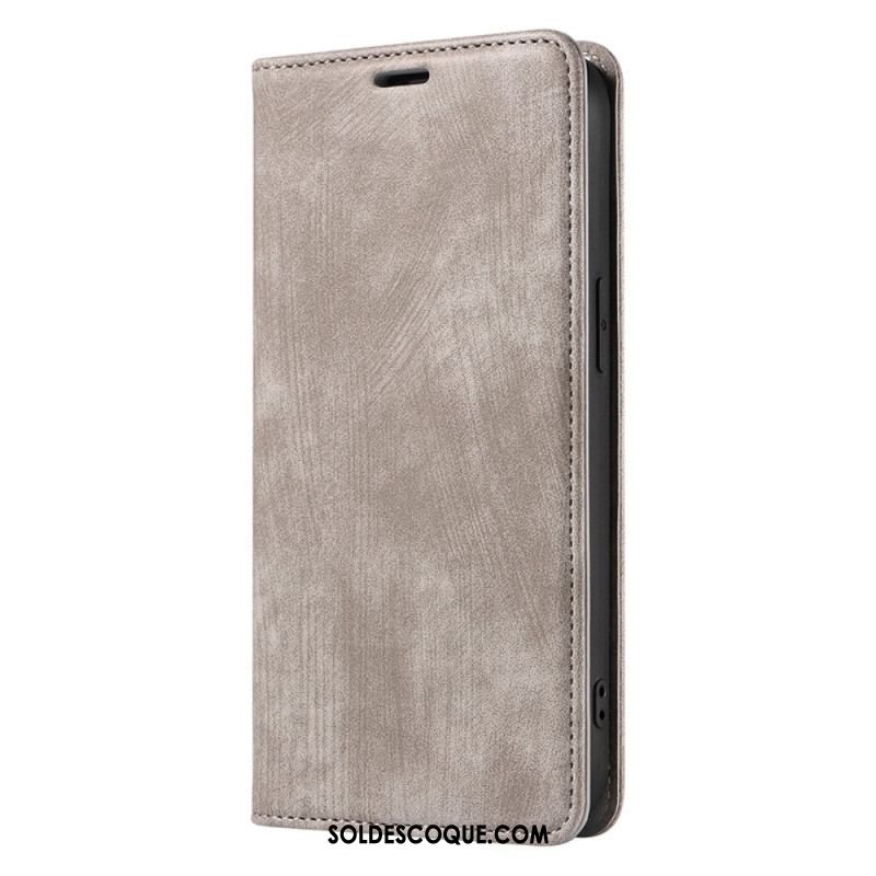 Flip Cover iPhone 14 Plus Simili Cuir Coloré