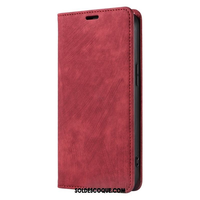 Flip Cover iPhone 14 Plus Simili Cuir Coloré