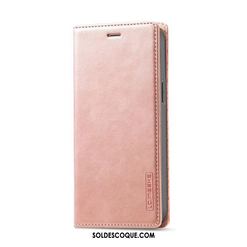 Flip Cover iPhone 14 Plus Simili Cuir Lc.Imeeke