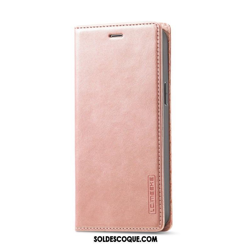 Flip Cover iPhone 14 Plus Simili Cuir Lc.Imeeke