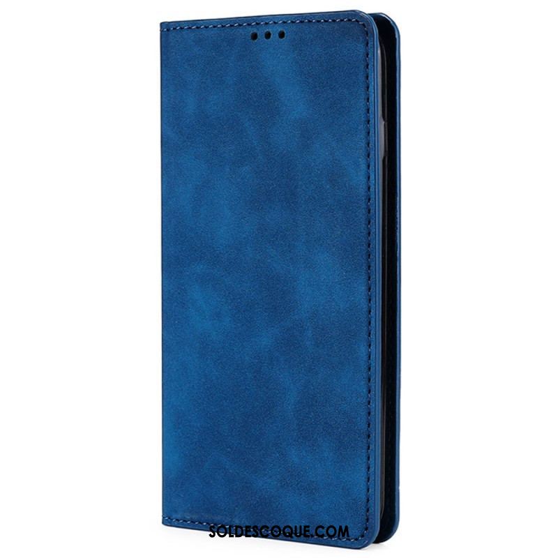 Flip Cover iPhone 14 Plus Simili Cuir Élégance