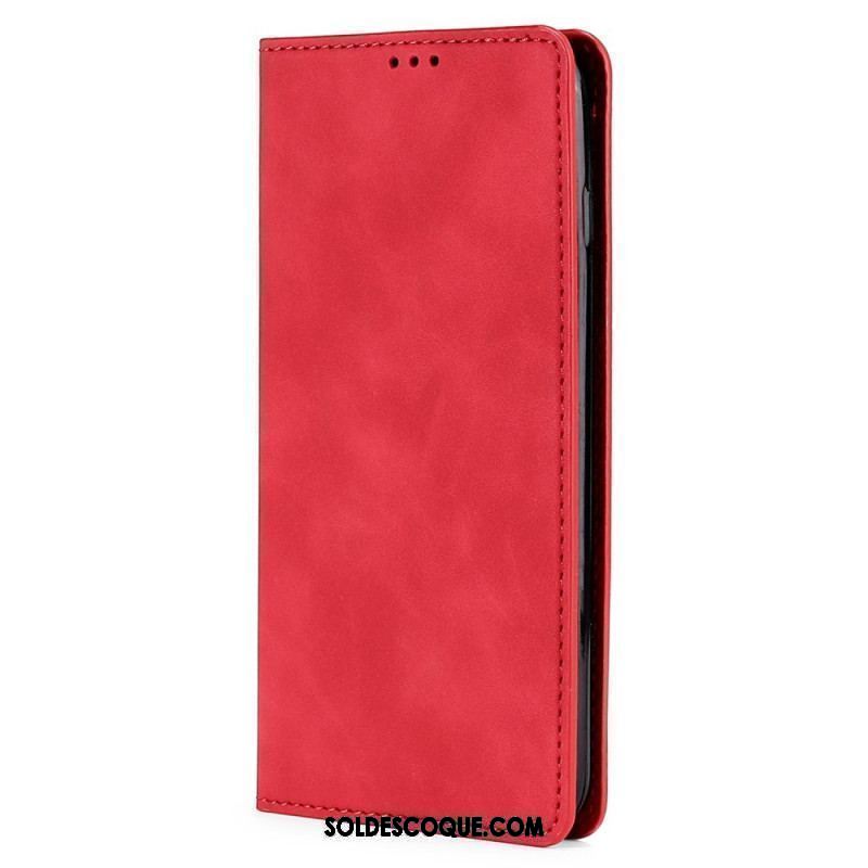 Flip Cover iPhone 14 Plus Simili Cuir Élégance