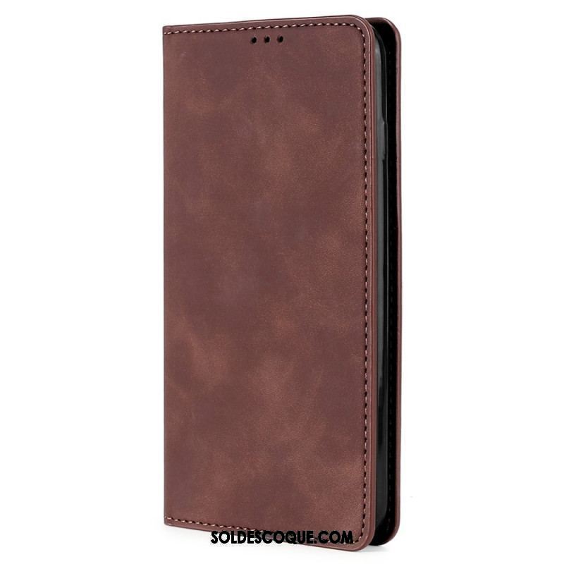 Flip Cover iPhone 14 Plus Simili Cuir Élégance