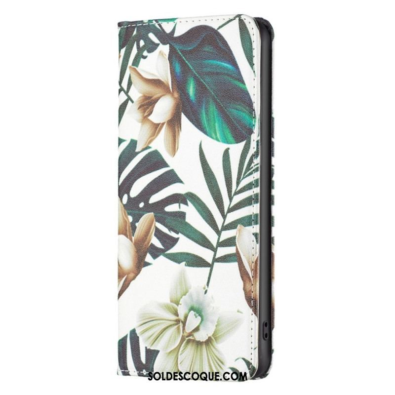 Flip Cover iPhone 14 Pro Feuilles