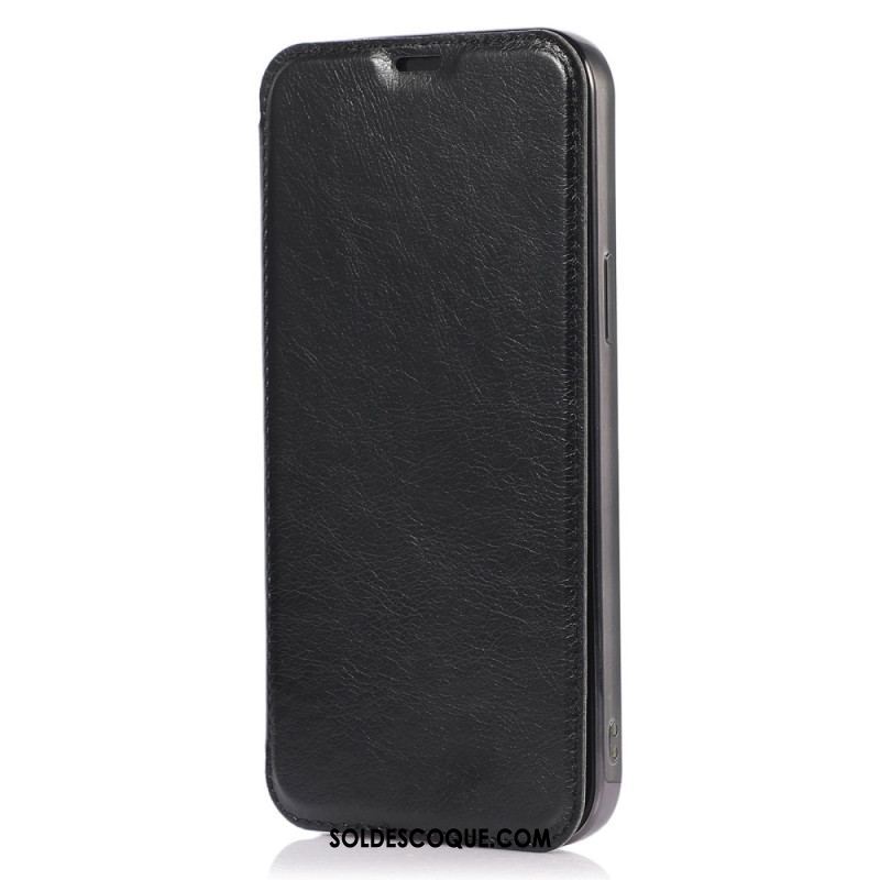 Flip Cover iPhone 14 Pro Simili Cuir Porte-Carte