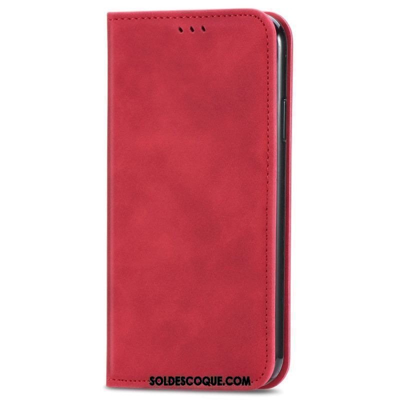 Flip Cover iPhone 15 Plus Simili Cuir Douceur