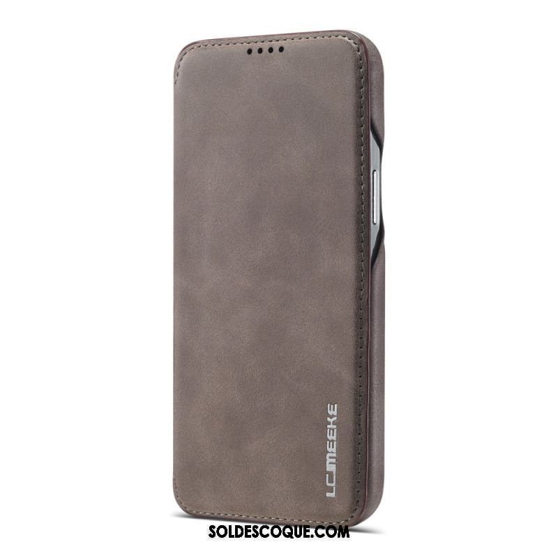 Flip Cover iPhone 15 Plus Simili Cuir LC.IMEEKE